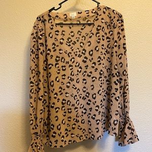 Cheetah Print blouse
